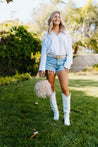 Lucy Ostrich Feather Handbag (Nude/Cream)