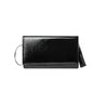 Milly Envelope Handbag (Crinkled Black Patent Leather)